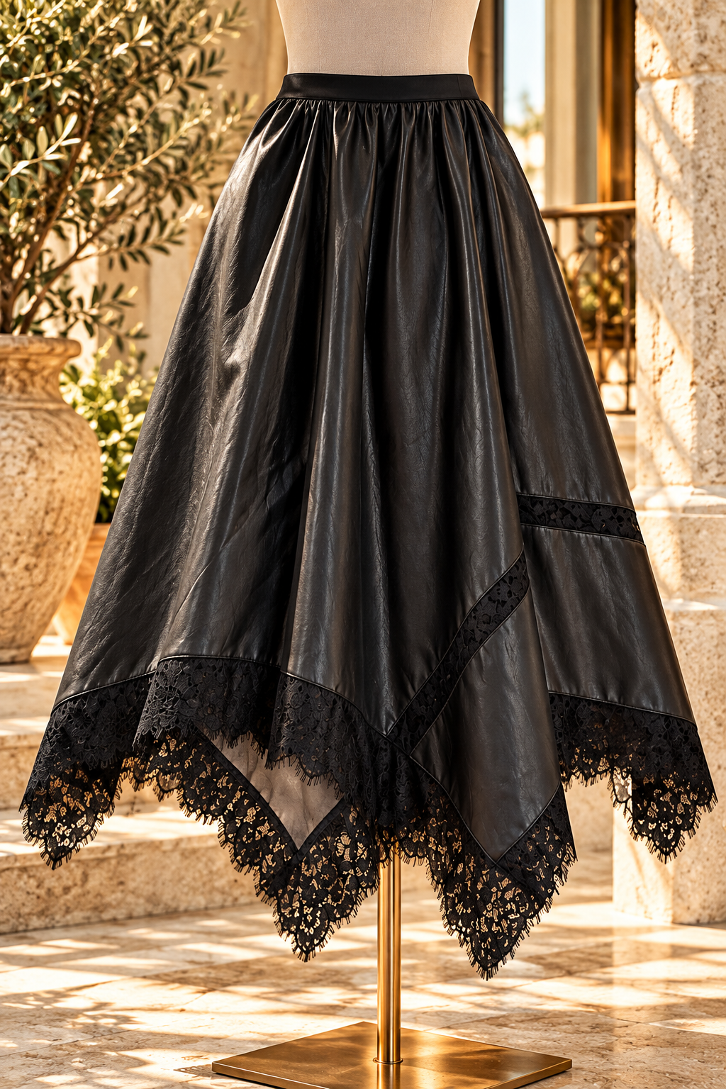 Eleganter schwarzer Rock