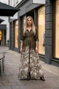 Elegantes Maxikleid mit floralem Muster