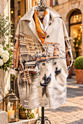 Mantel mit Venedig-Motiv
